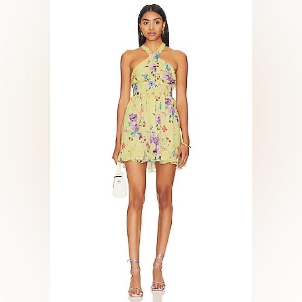 Rays For Days - Women's Louise Mini Dress Love Bird Floral Sz L